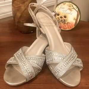 ❤️- David’s Bridal- Dylan Strappy Sandals sz 8.5, great used condition! Worn…